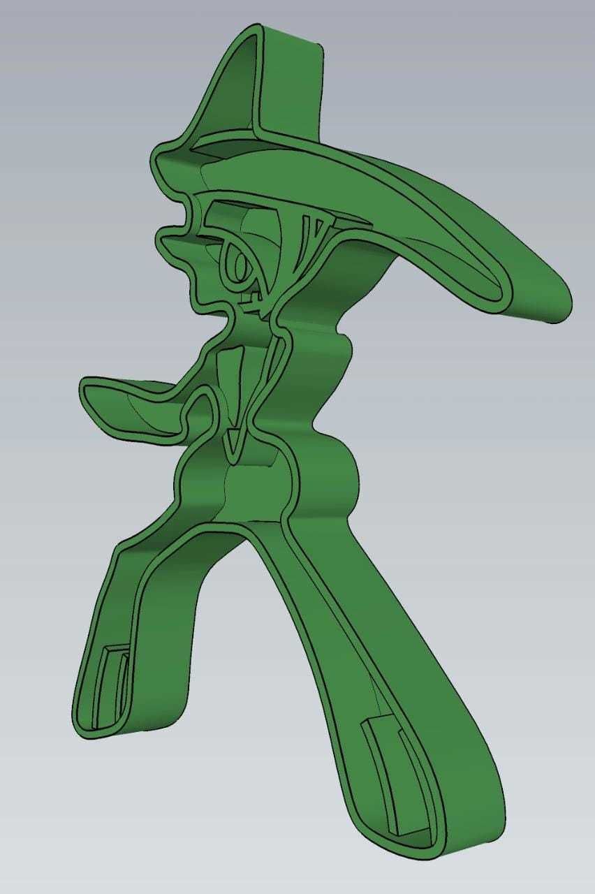 Amazing Pokemon Gallade Cookie Cutter Stamp Cake Decorating 3D model_2