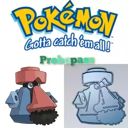 Amazing Pokemon Probopass Cookie Cutter Stamp Cake Decorating 