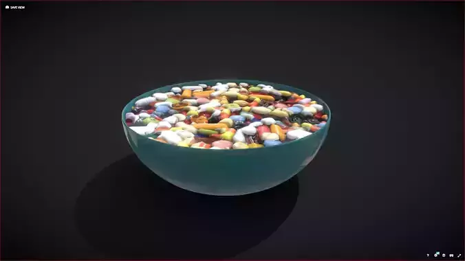 Bowl full of pills