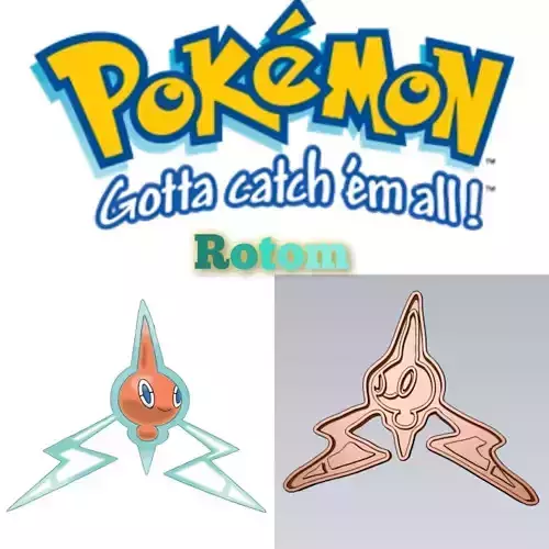 Amazing Pokemon Rotom Cookie Cutter Stamp Cake Decorating 
