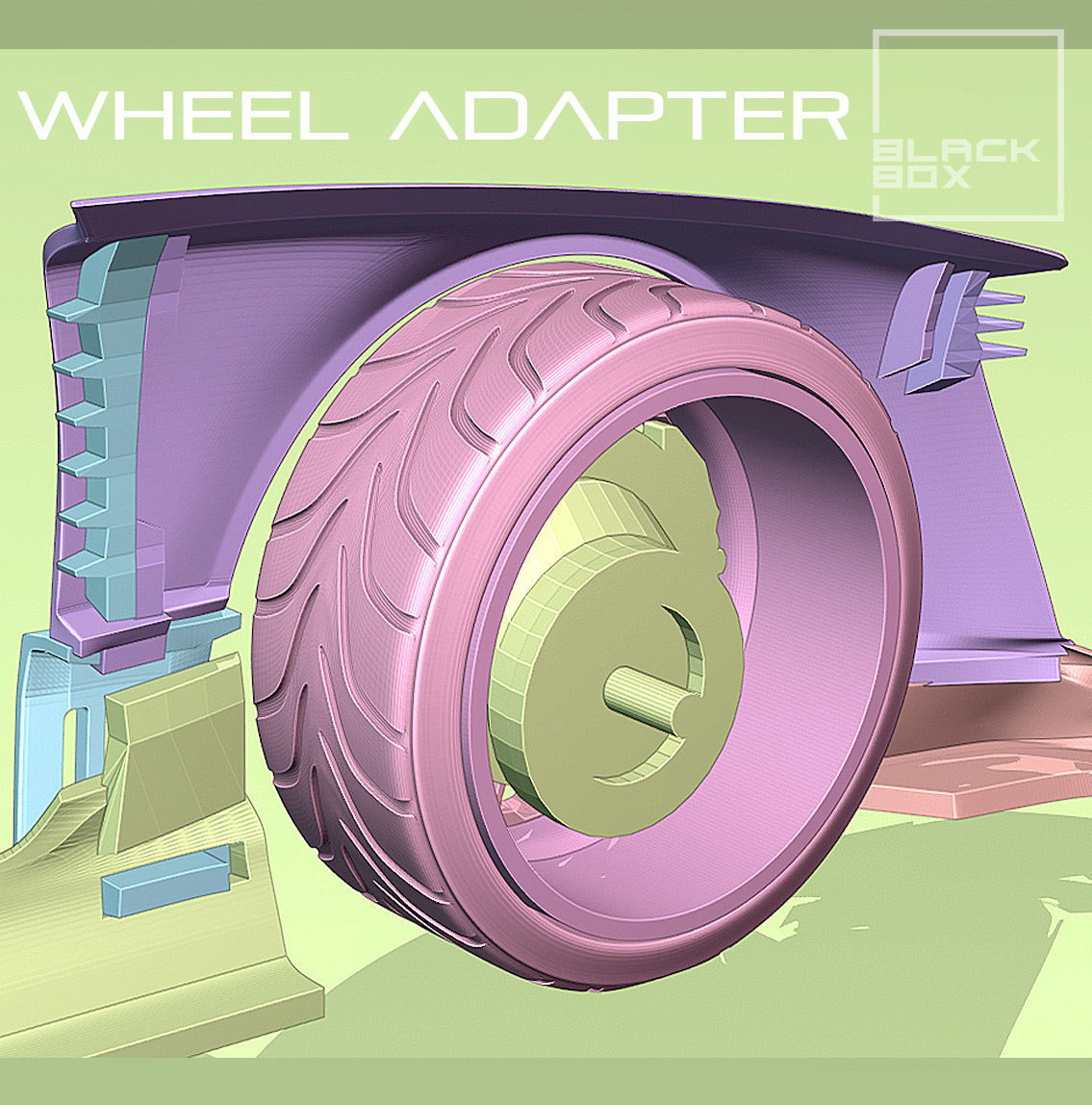 GTR R34 BODYKIT For Tamiya 1-24 3D print model_14