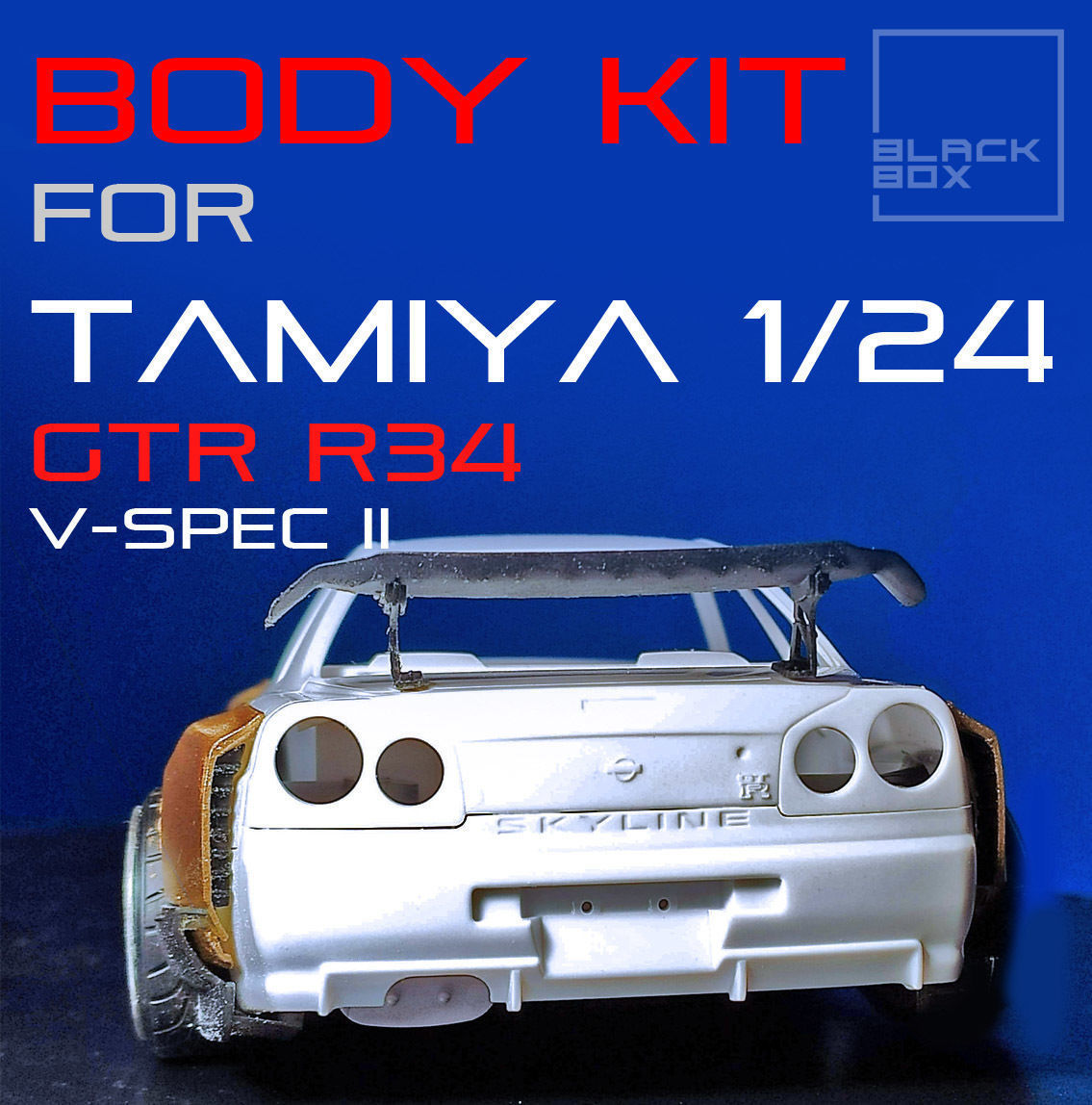 GTR R34 BODYKIT For Tamiya 1-24 3D print model_6