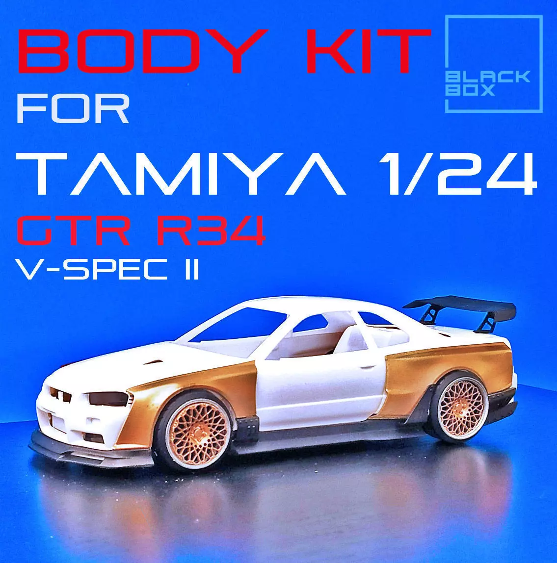 GTR R34 BODYKIT For Tamiya 1-24 3D print model_0