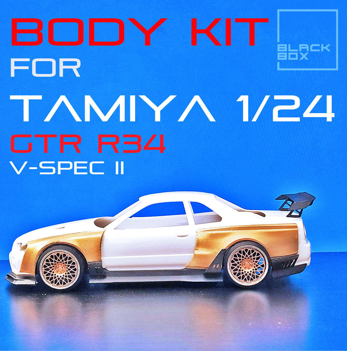 GTR R34 BODYKIT For Tamiya 1-24 3D print model_2