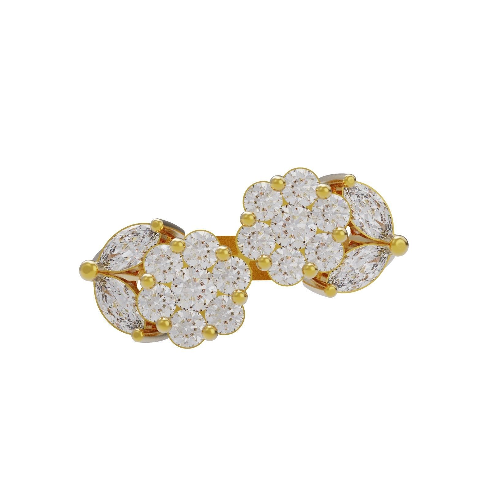 Diamond ring 2F 3D print model_5