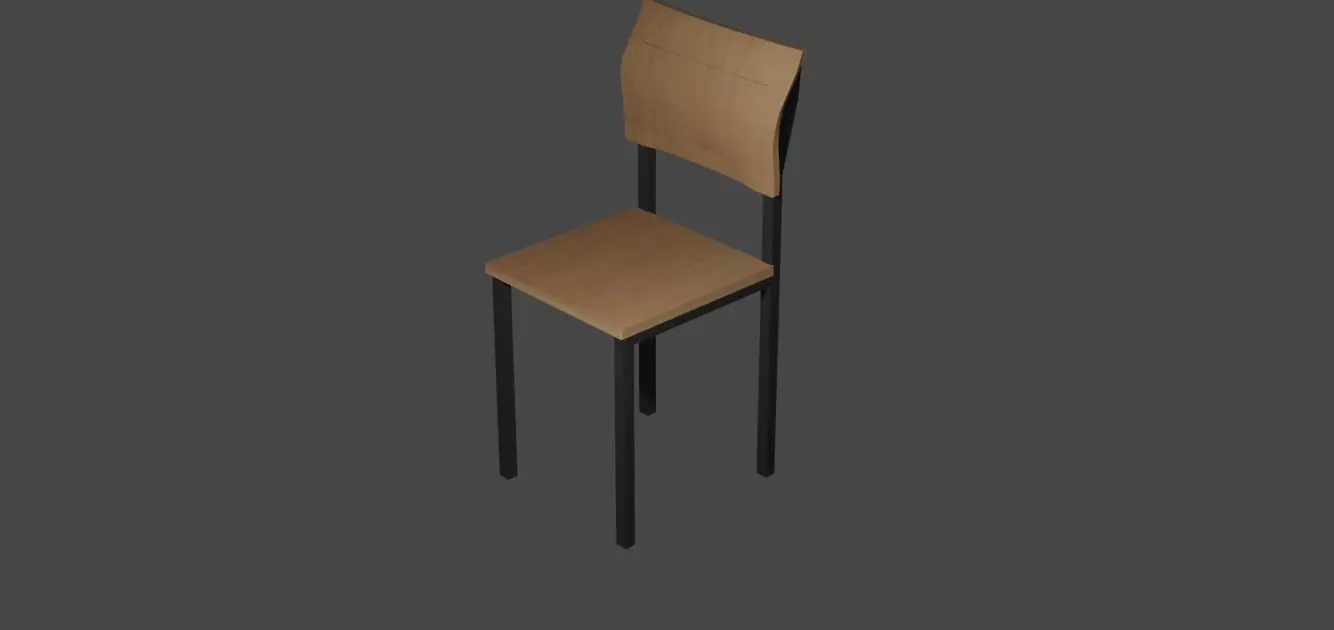 DDLC Chair Free low-poly 3D model