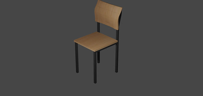 DDLC Chair Free low-poly 3D model