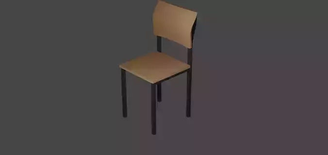 DDLC Chair Free low-poly 3D model