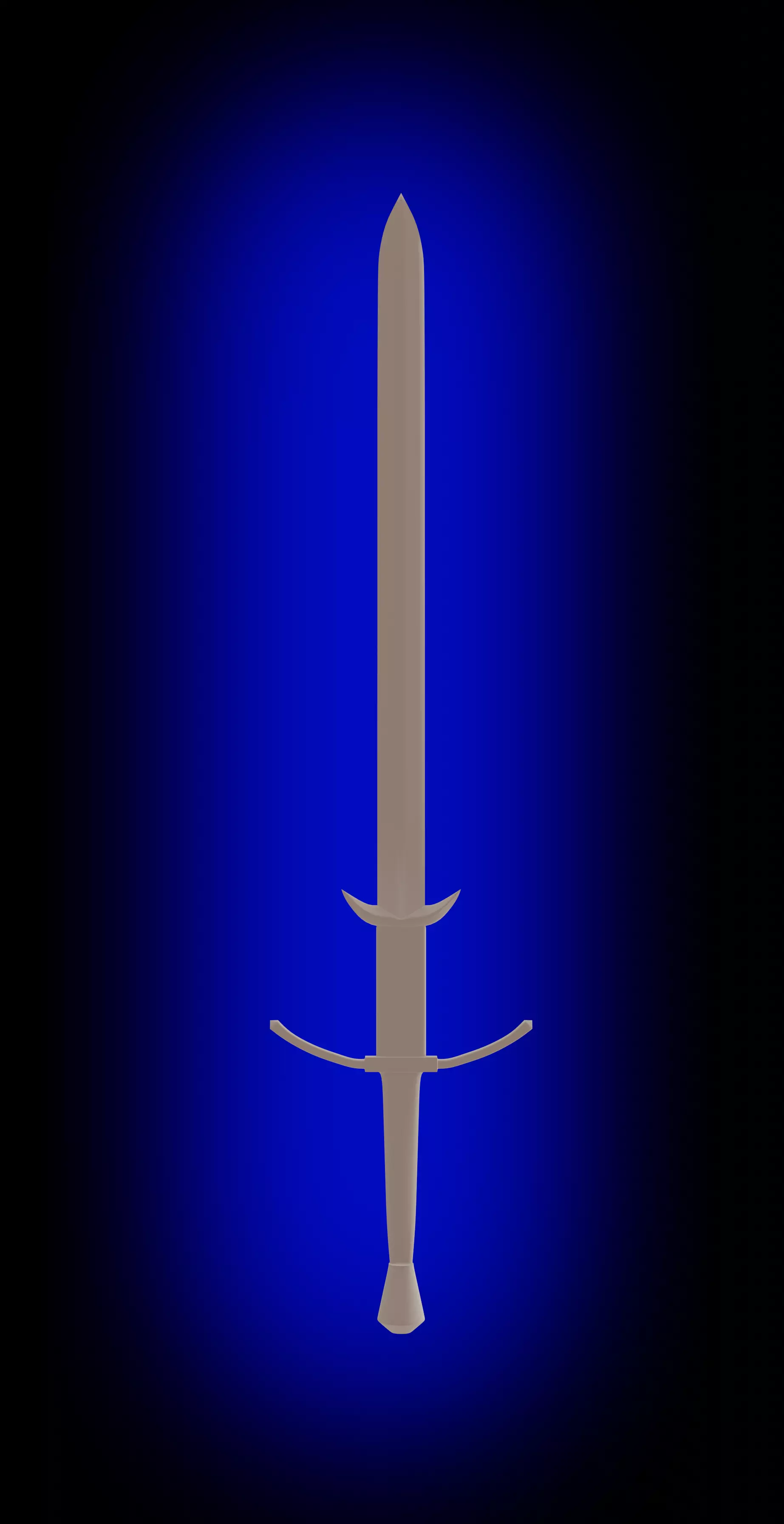 two-handed sword midpoly 3D model