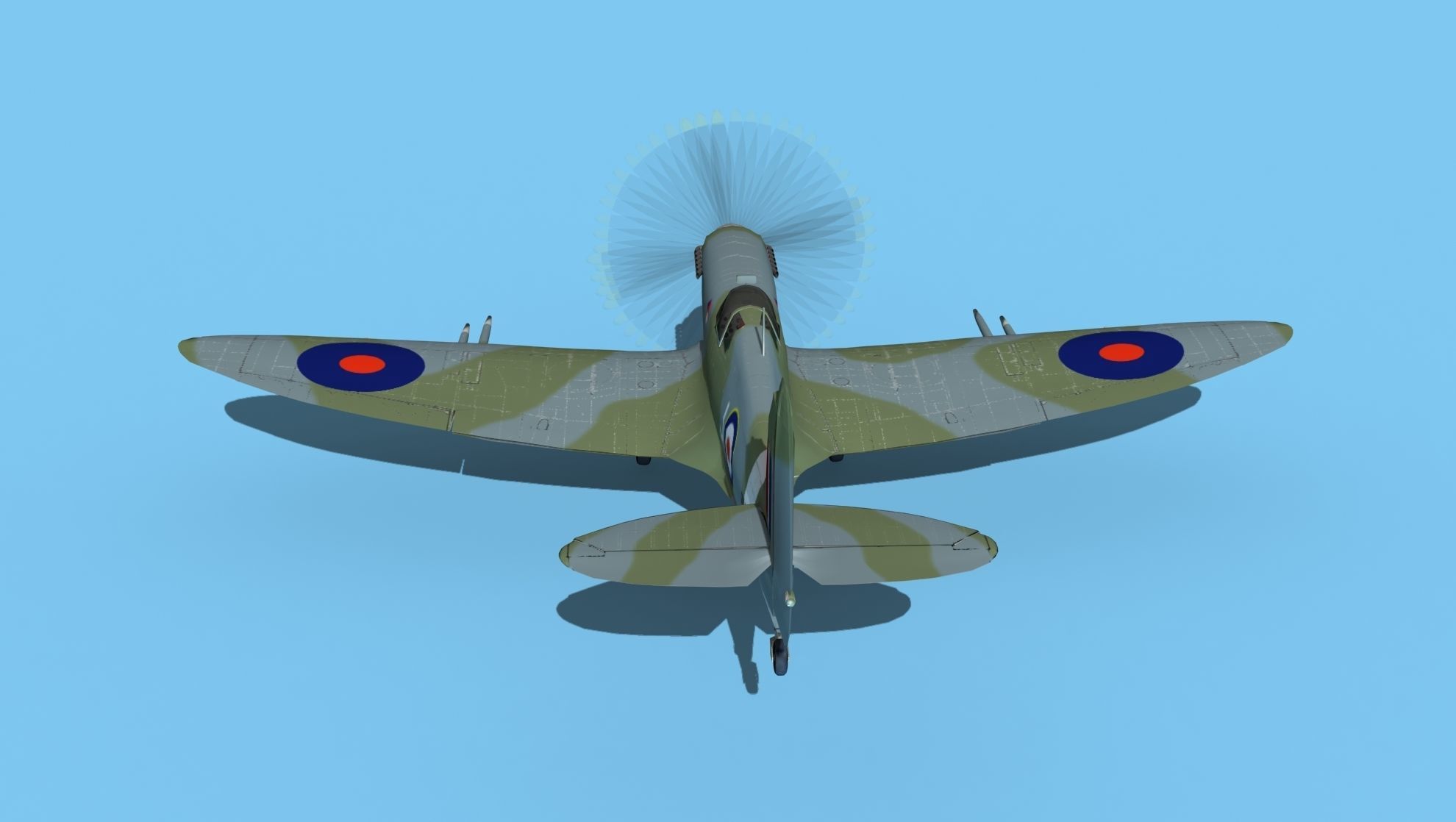 Supermarine Spitfire MK XII V02 3D model_6