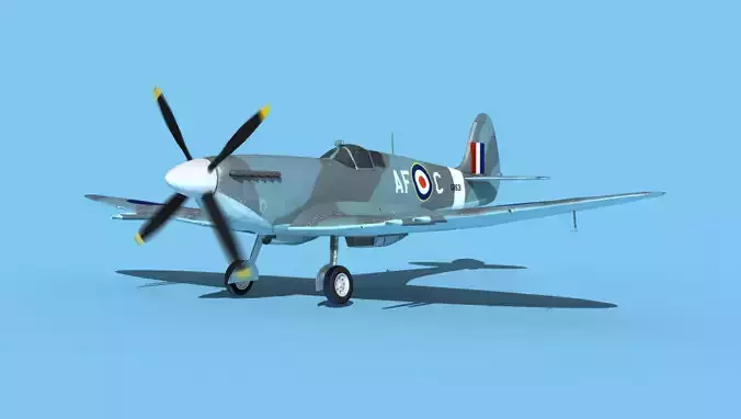 Supermarine Spitfire MkXII V03 3D model