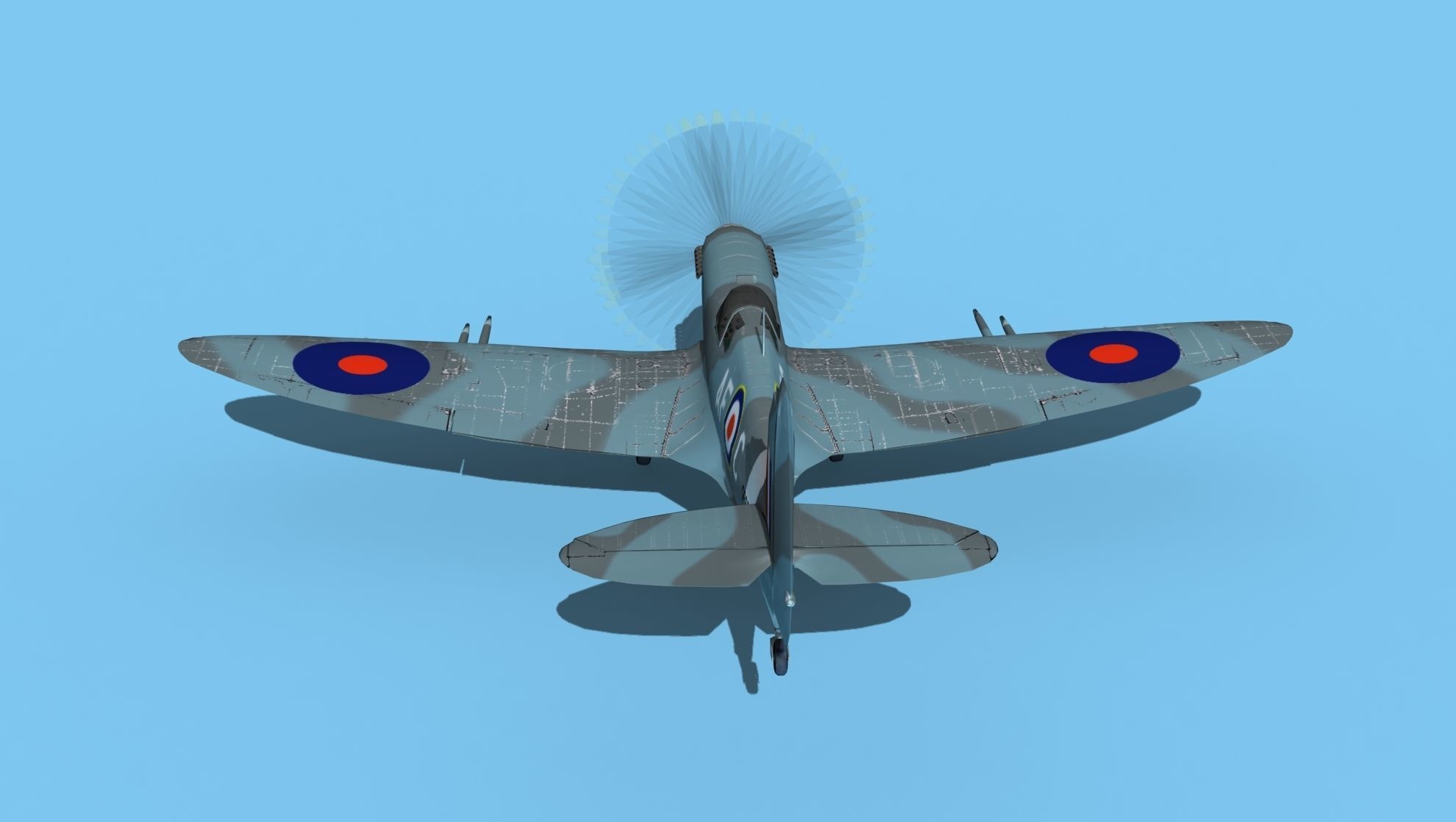 Supermarine Spitfire MkXII V03 3D model_6