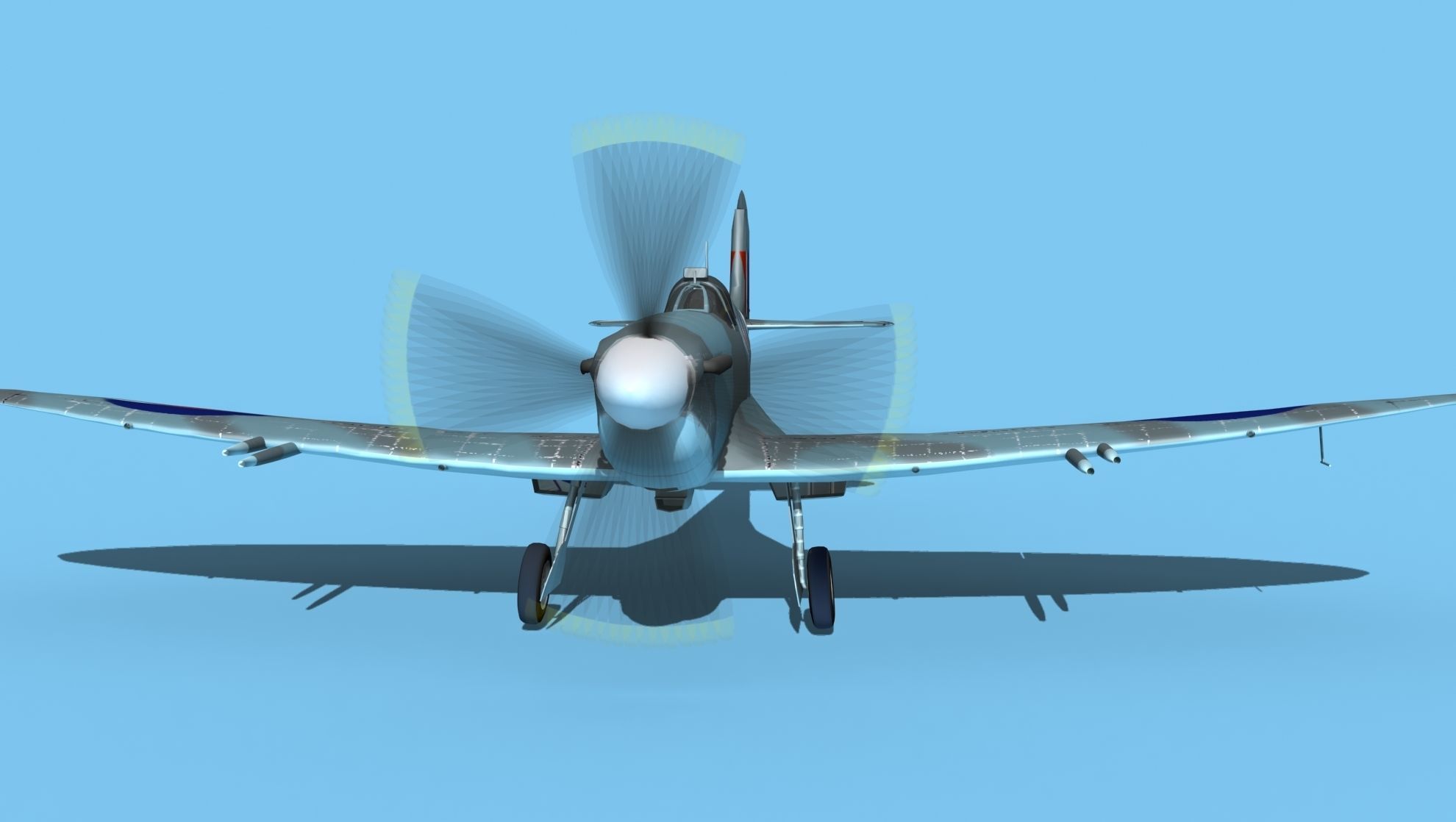 Supermarine Spitfire MkXII V03 3D model_1