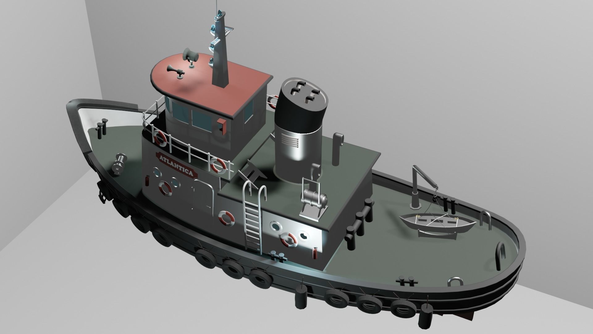 Fishing boat 3D model_6
