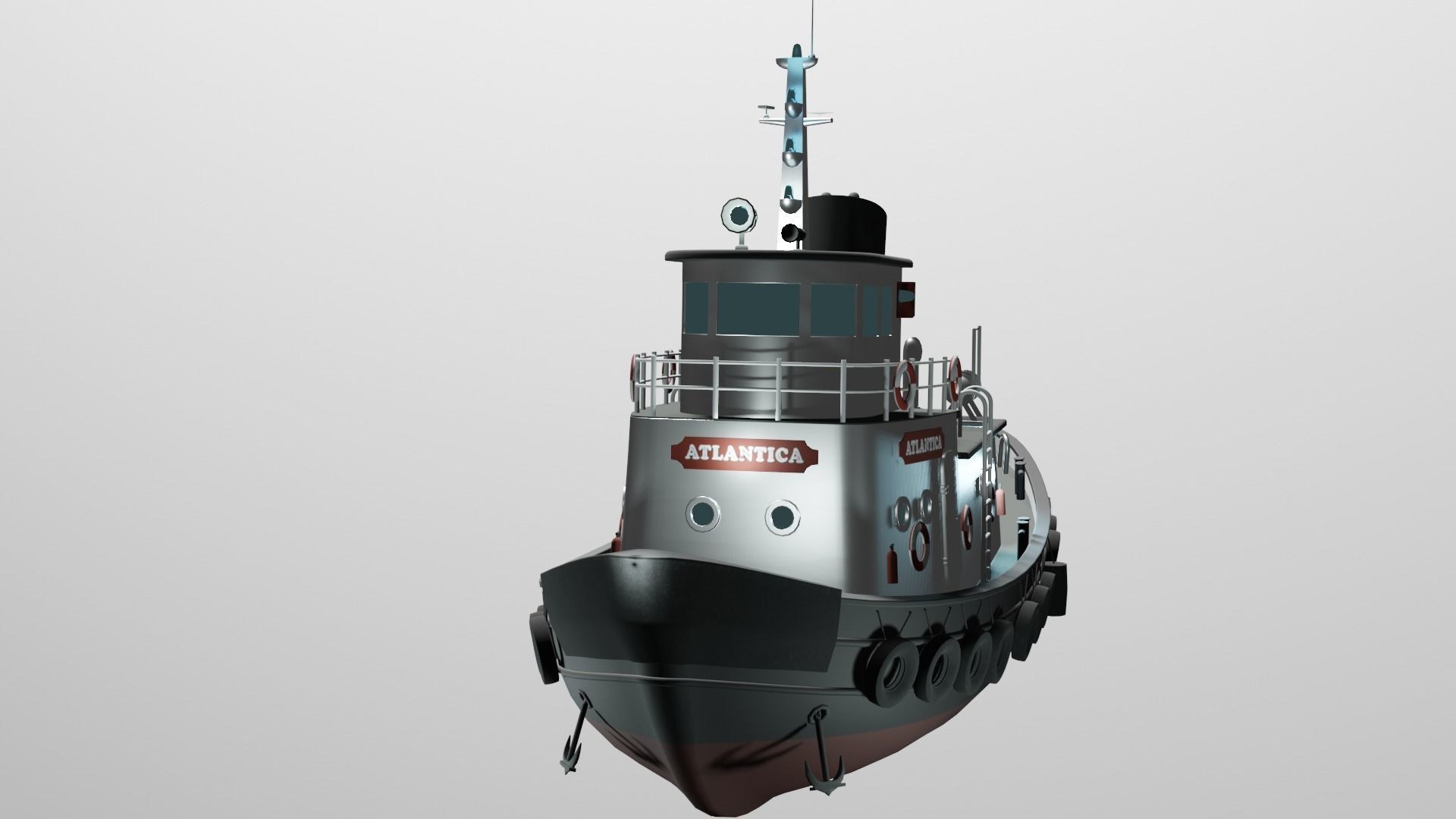 Fishing boat 3D model_7