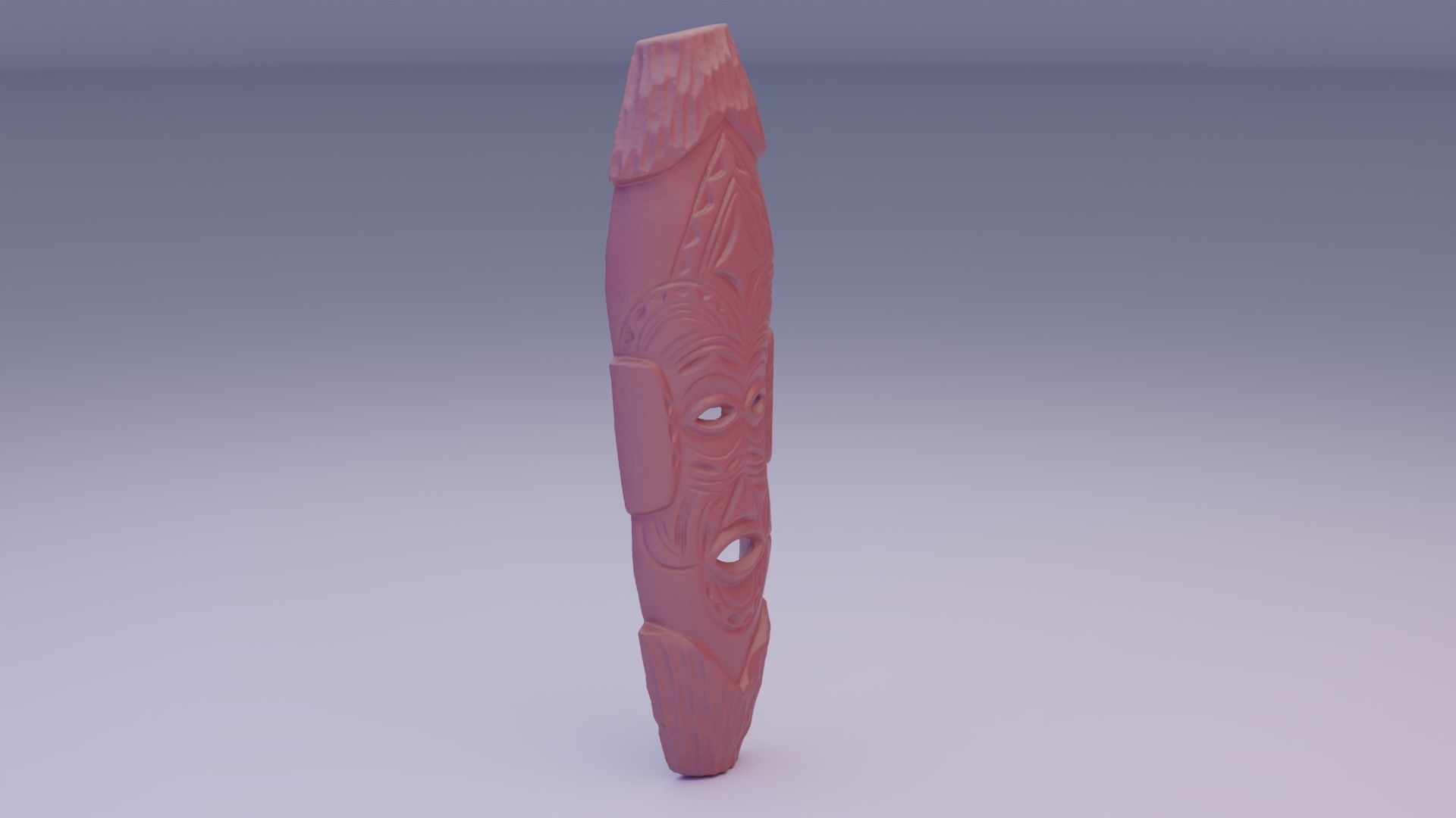 African Mask 07 3D print model_1