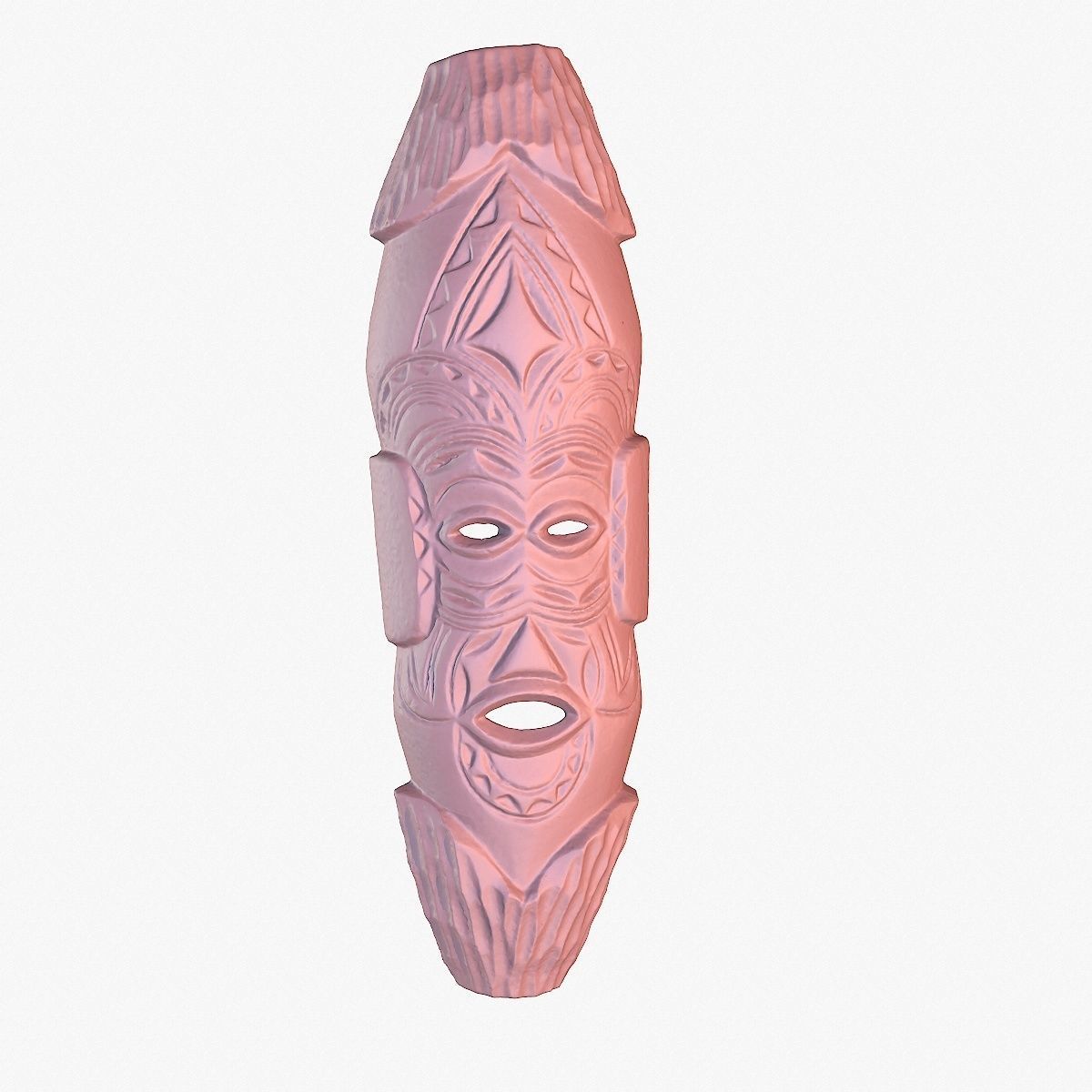 African Mask 07 3D print model_4