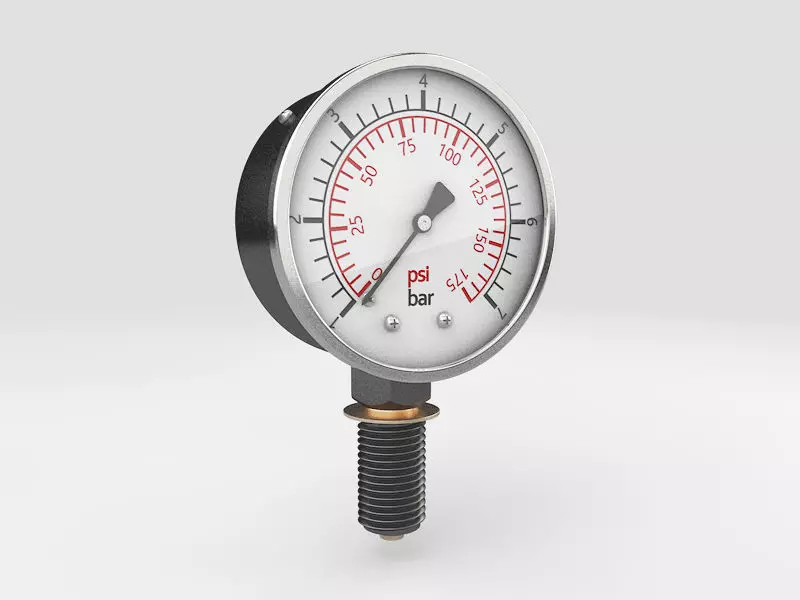Pressure measuring instrument  3D model_0
