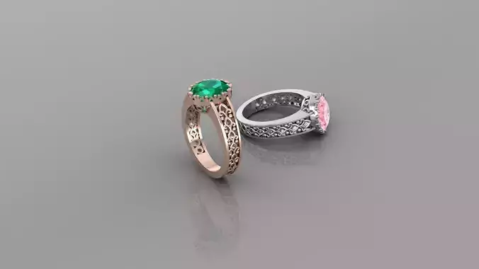Oval Stone Ring