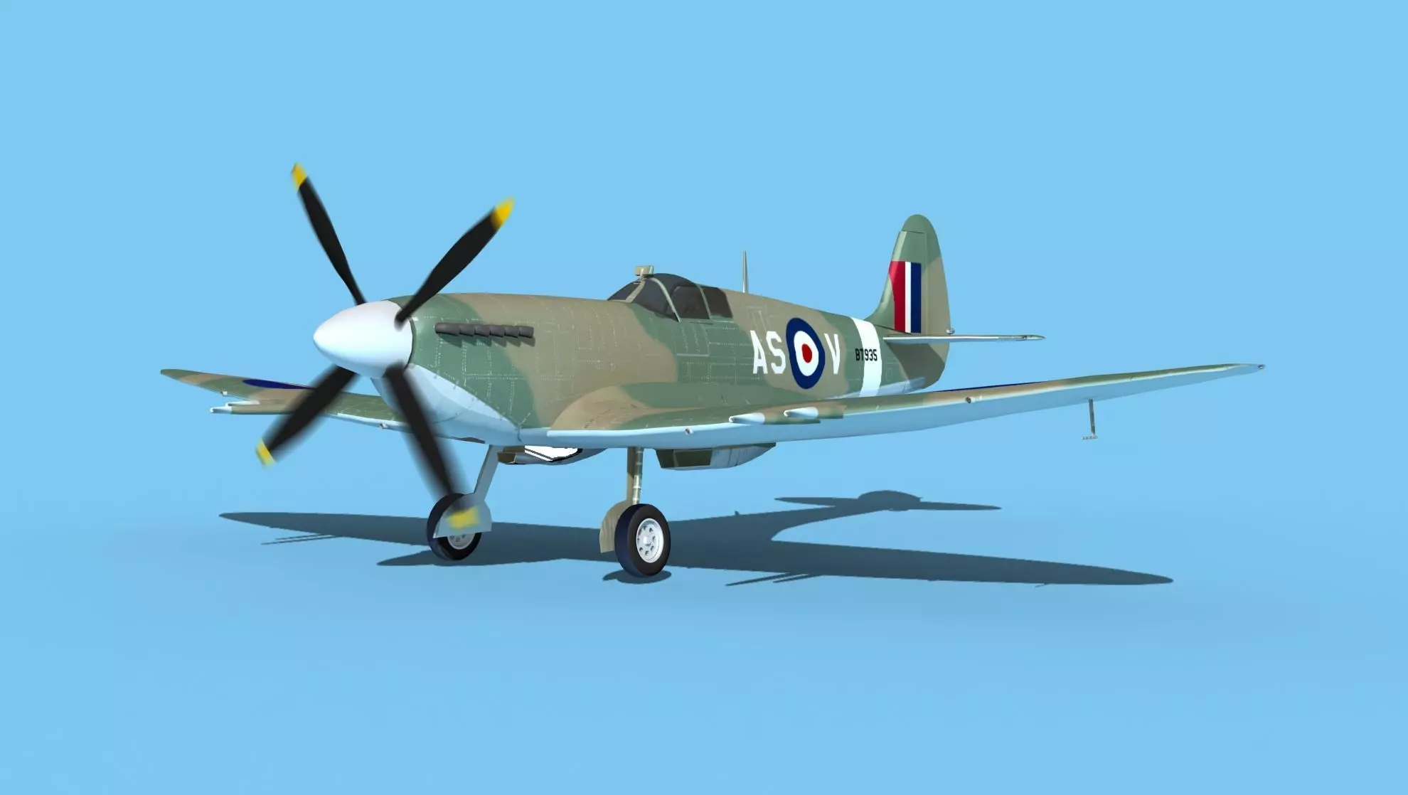 Supermarine Spitfire MkXII V04 3D model_0