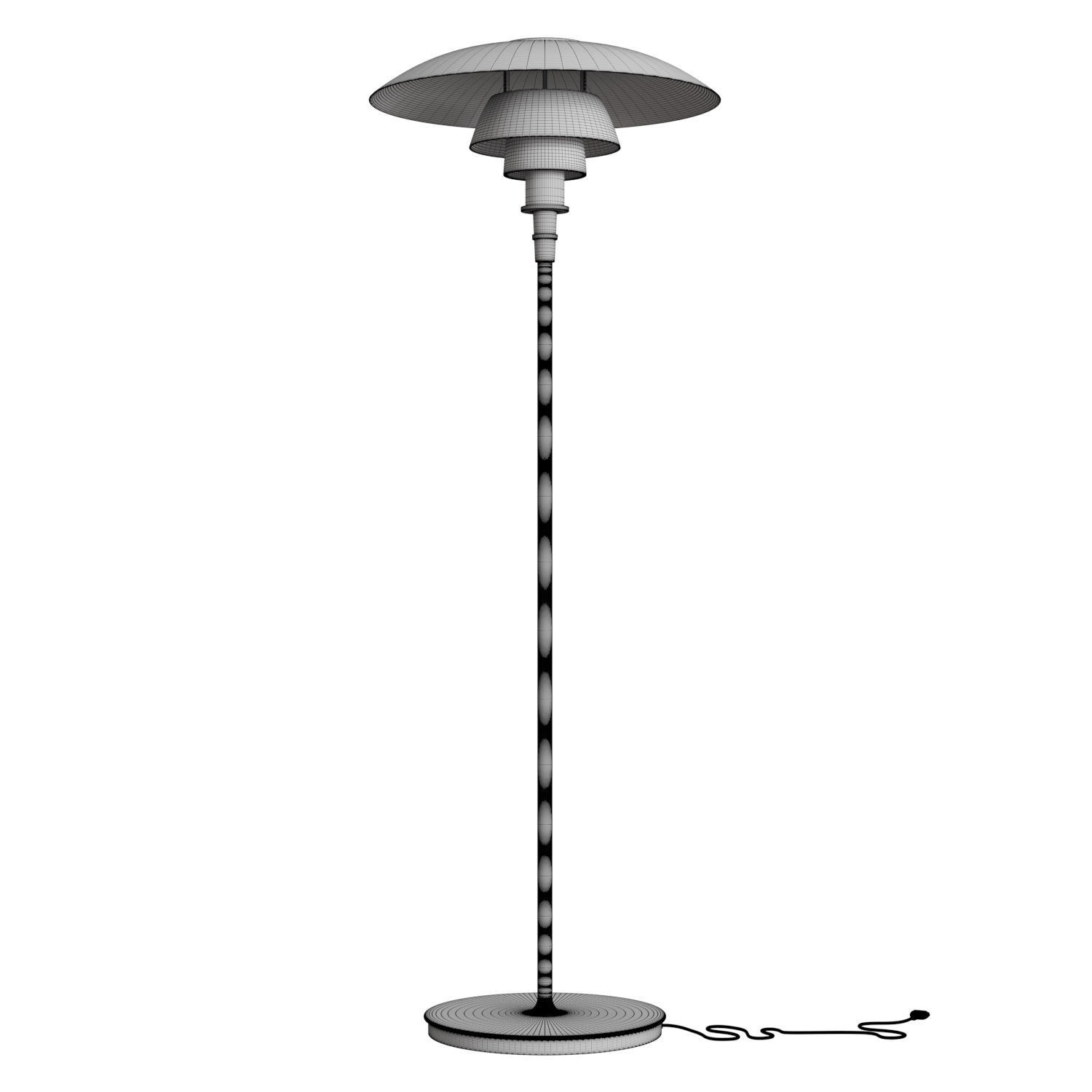 PH 4 1 2 3 1 2 Floor Lamp 3D model_4