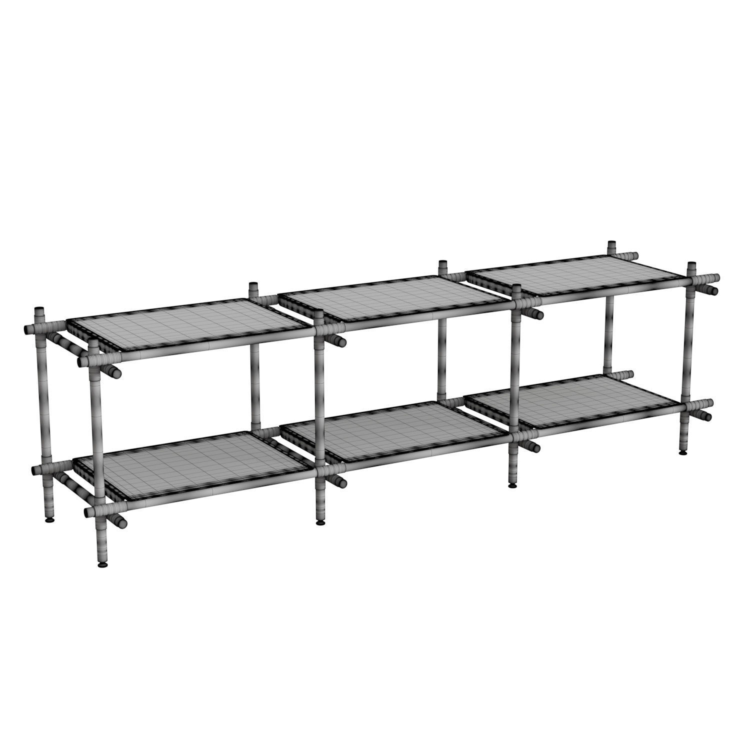 Stick System 3D model_4