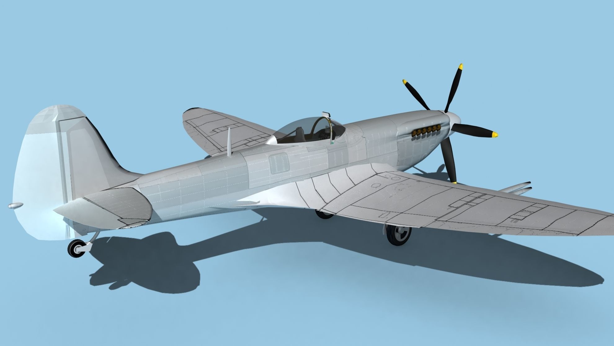 Supermarine Spitfire Mk 14e V00 3D model_5