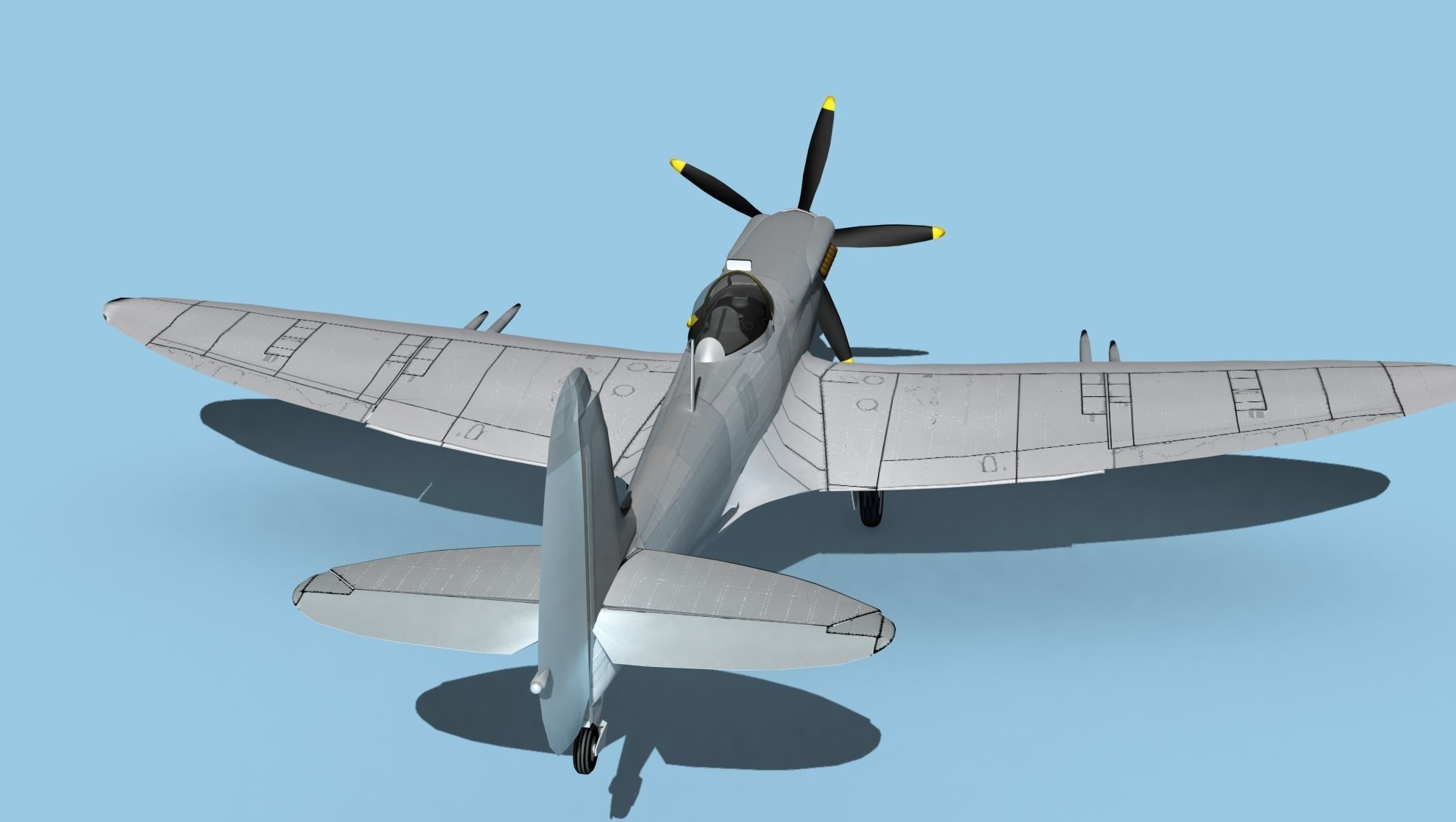 Supermarine Spitfire Mk 14e V00 3D model_6