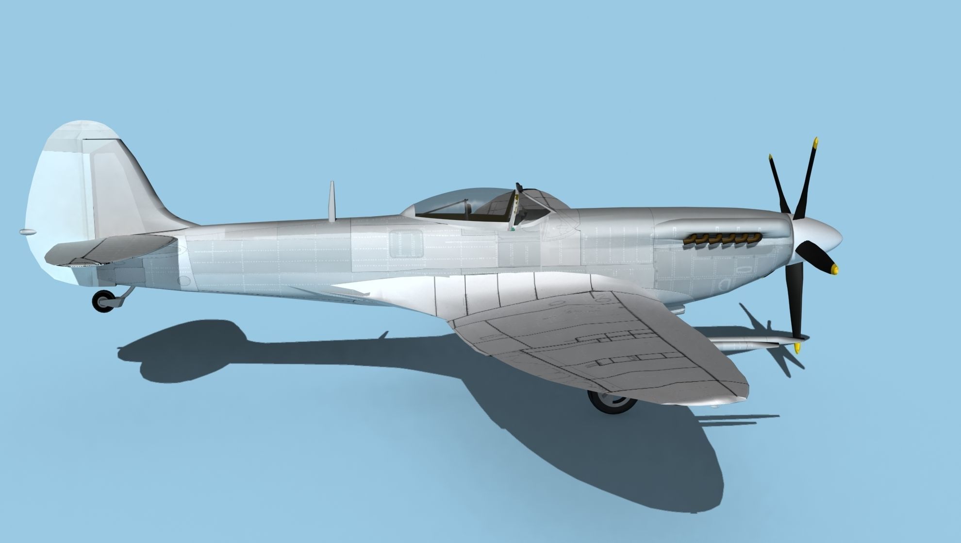 Supermarine Spitfire Mk 14e V00 3D model_4