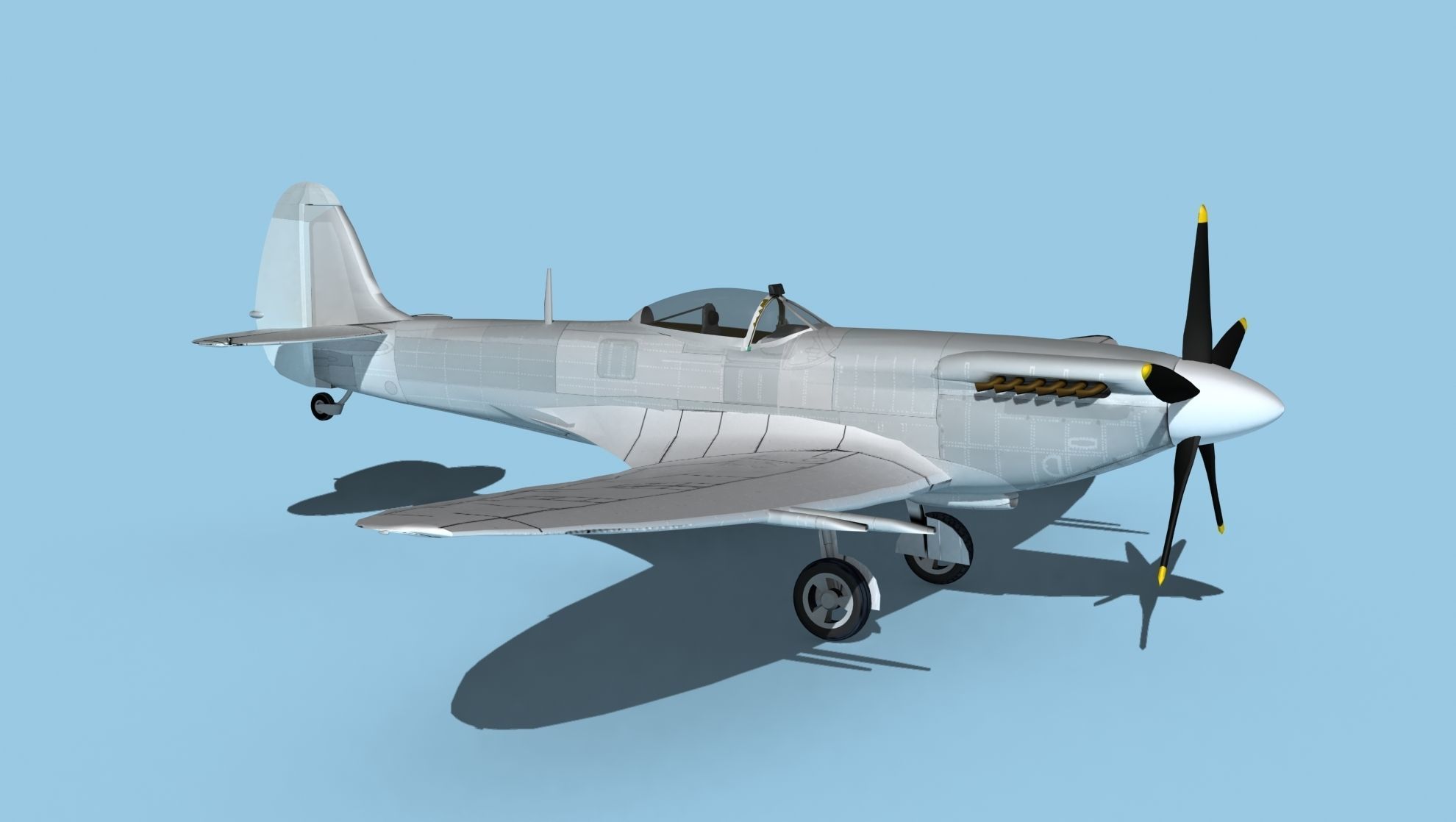 Supermarine Spitfire Mk 14e V00 3D model_3