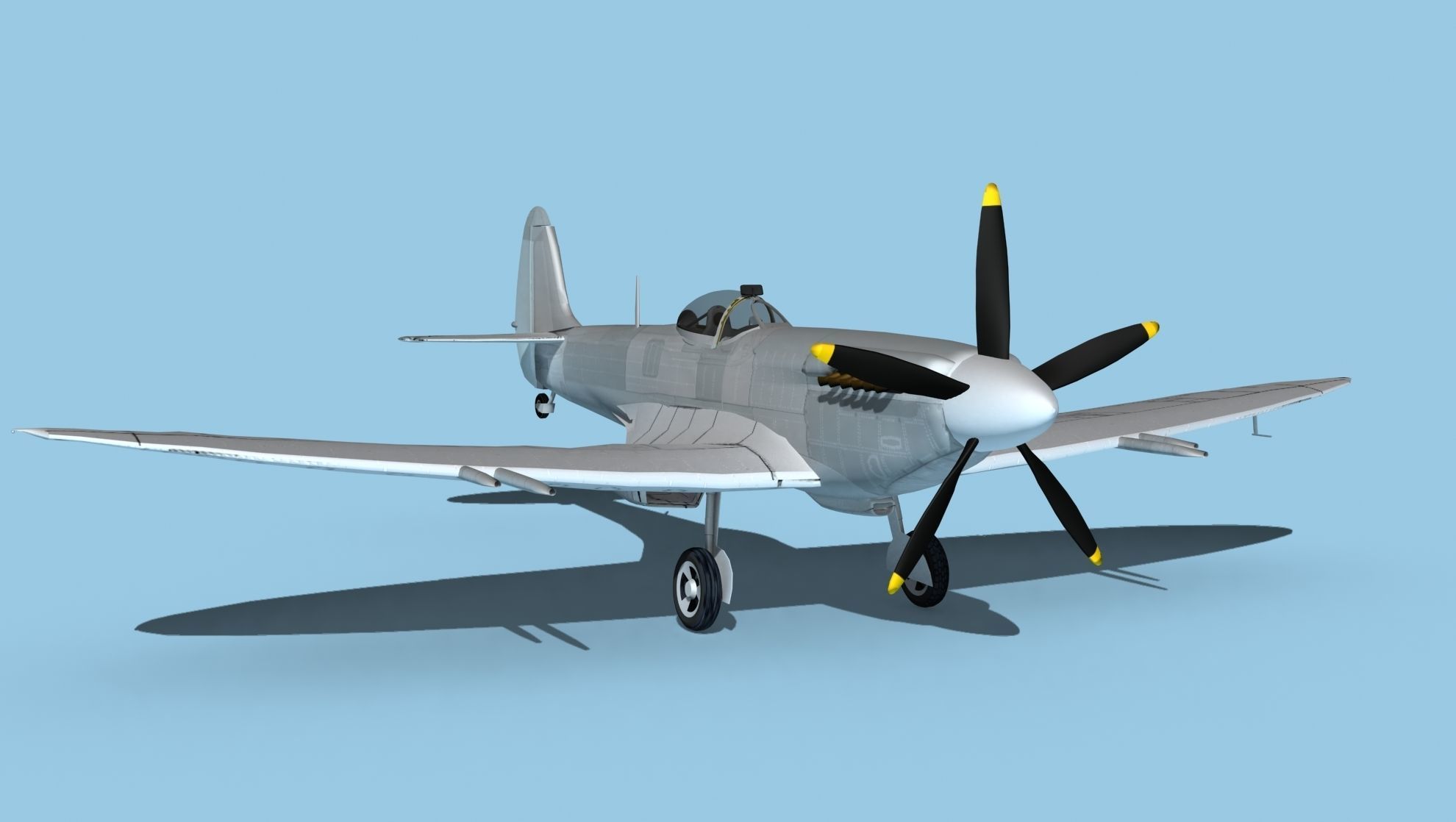 Supermarine Spitfire Mk 14e V00 3D model_2