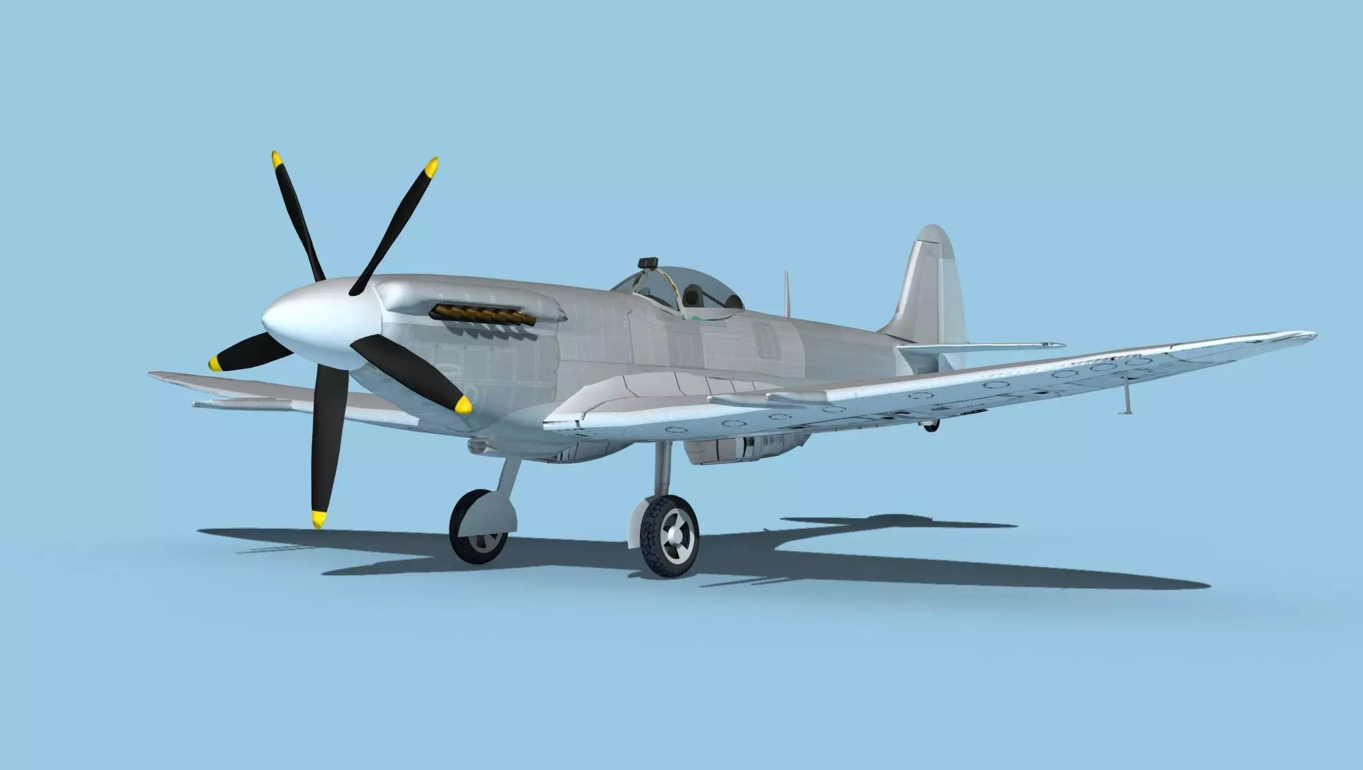 Supermarine Spitfire Mk 14e V00 3D model_0
