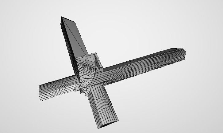 Corner lampe 3D print model_9