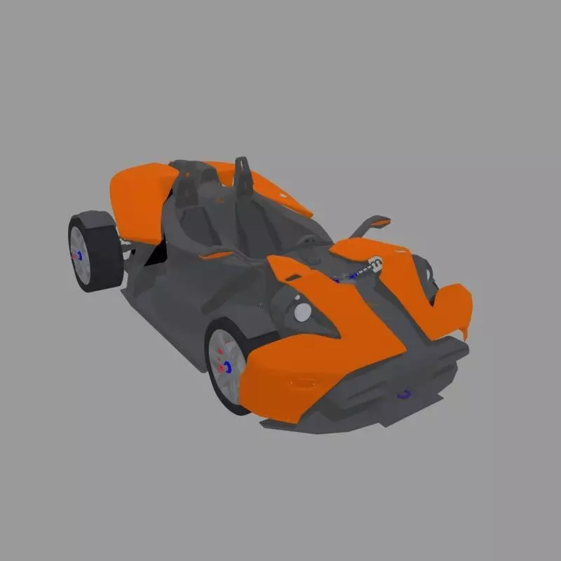 Simple car  3D model_0