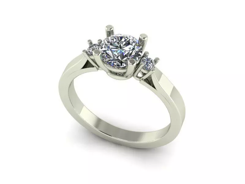 3 Diamond Ring 319 3D print model_0