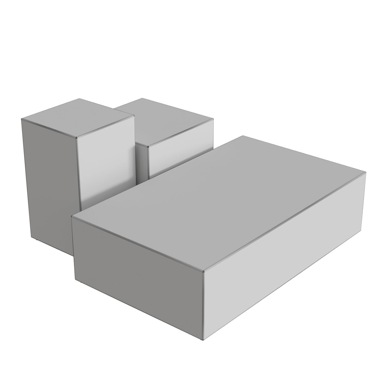 Plinth Coffee Table 3D model_4