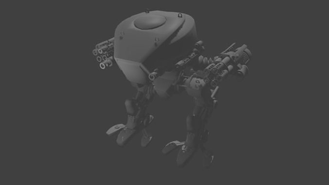 Military Remote mech  3D model