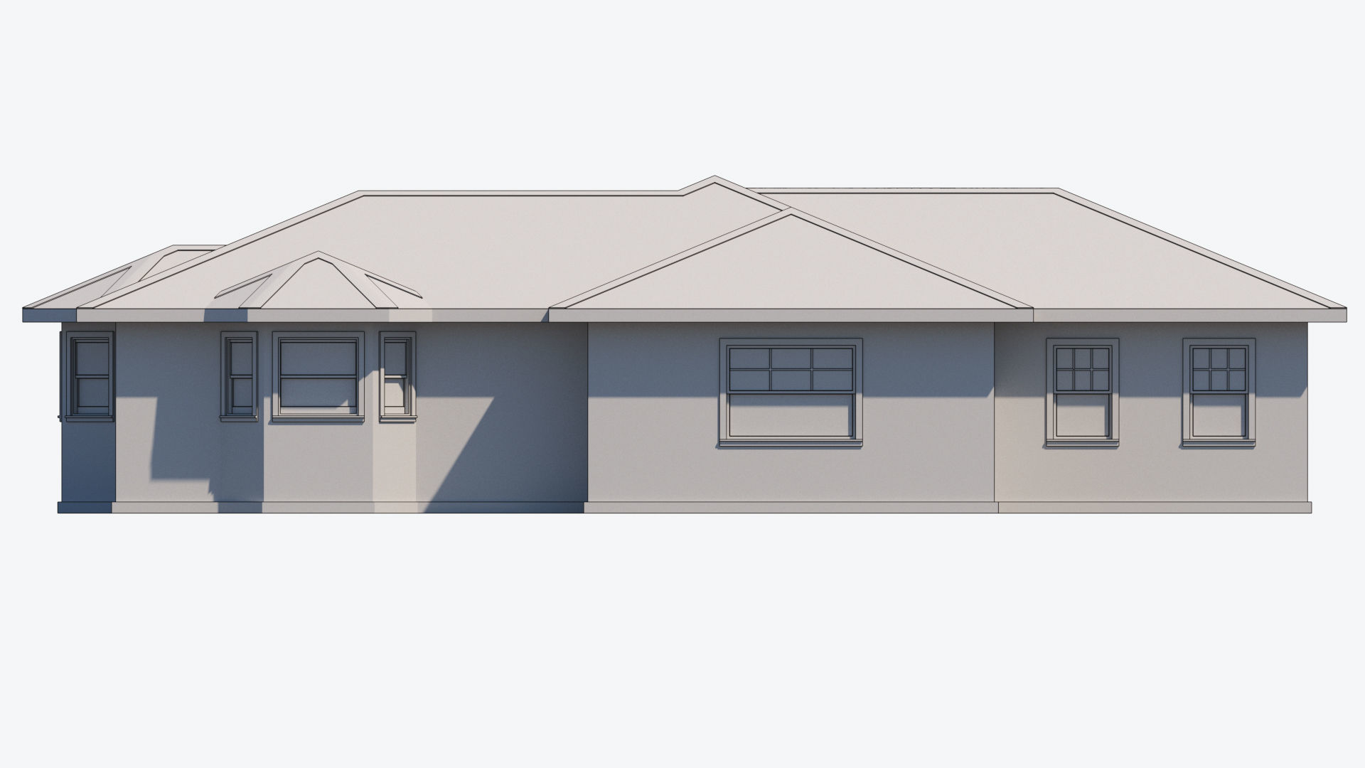 House 1 Free low-poly 3D model_7