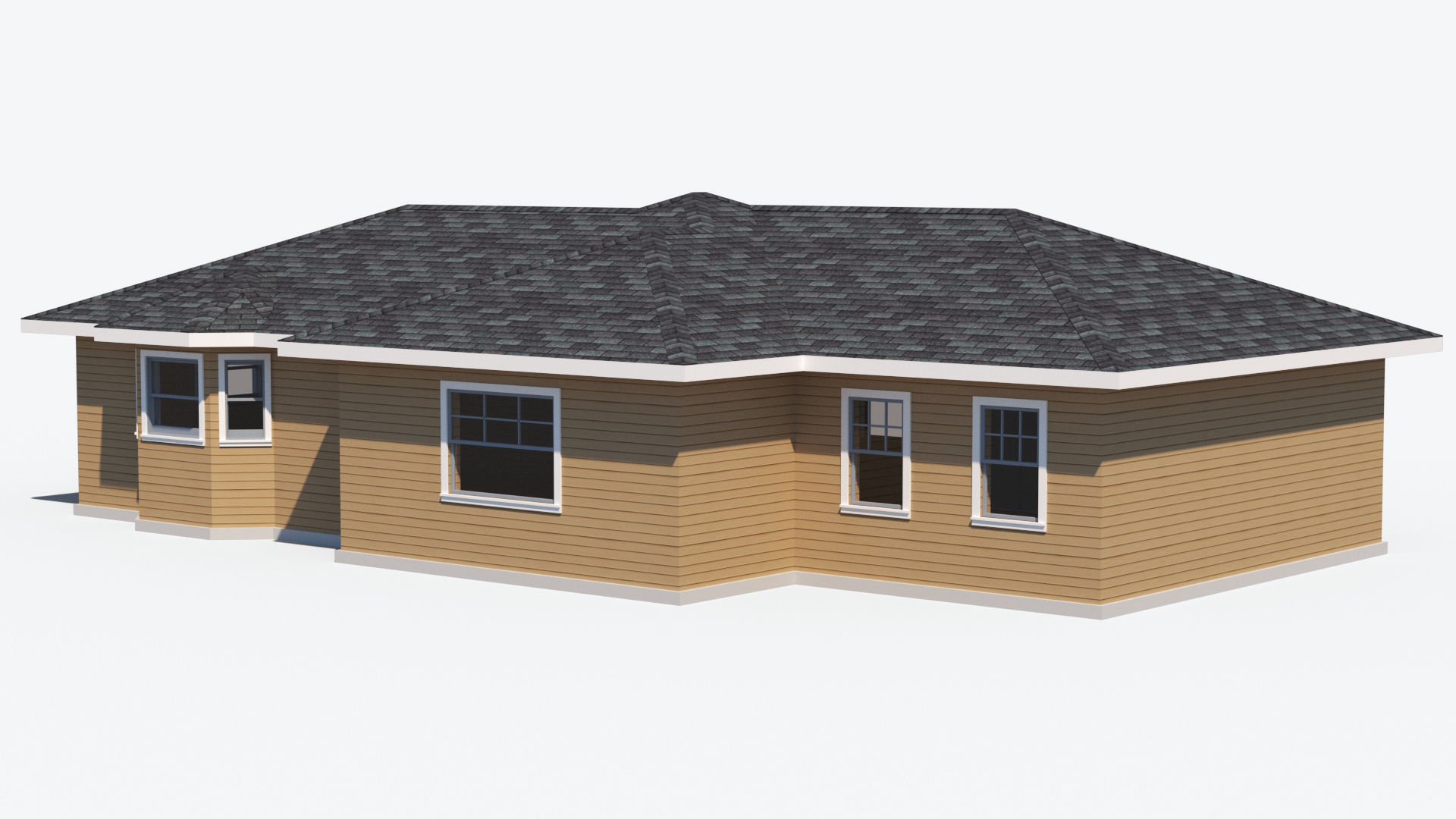 House 1 Free low-poly 3D model_5