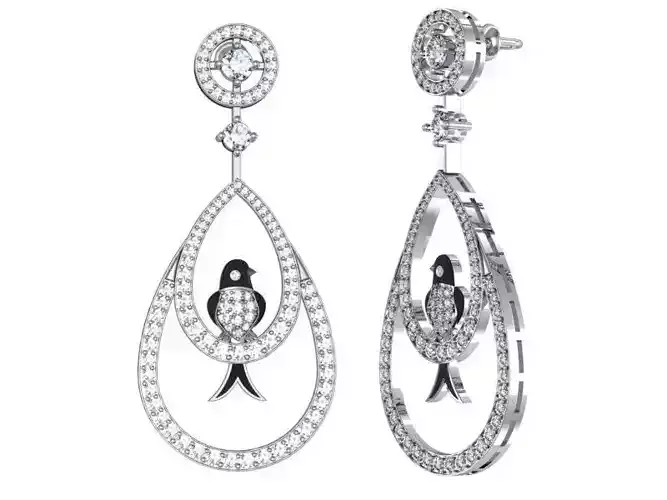 Earrings swallow ready for 3d print