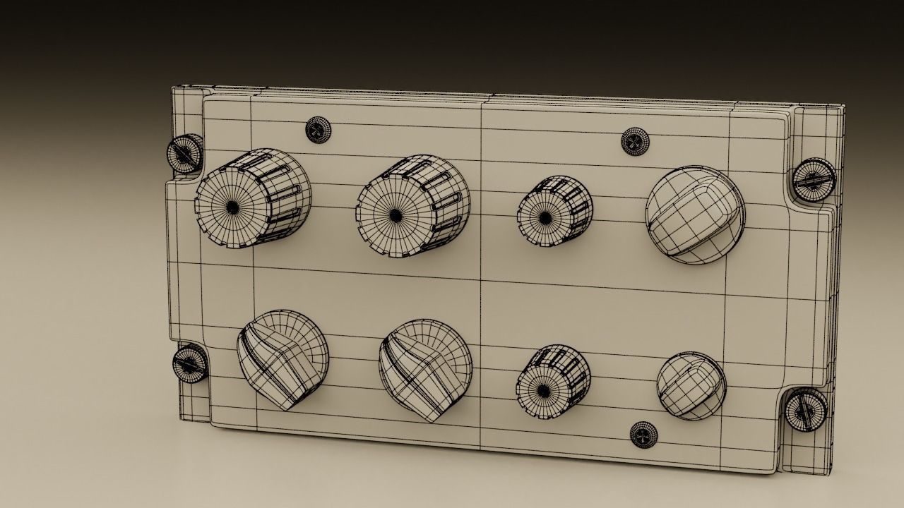 F16 AUDIO 1 Panel 3D model_3
