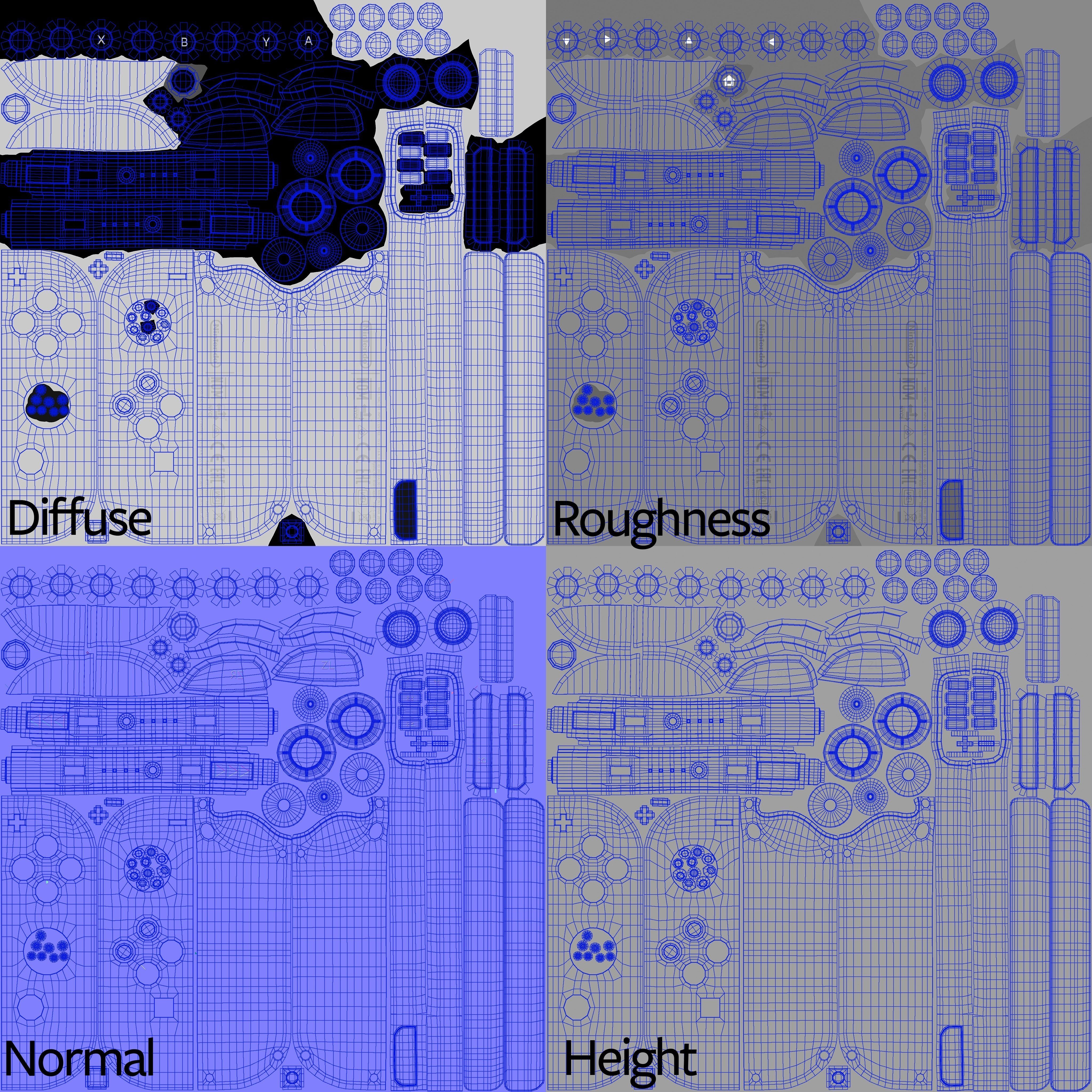 Nintendo switch Oled 3D model_14