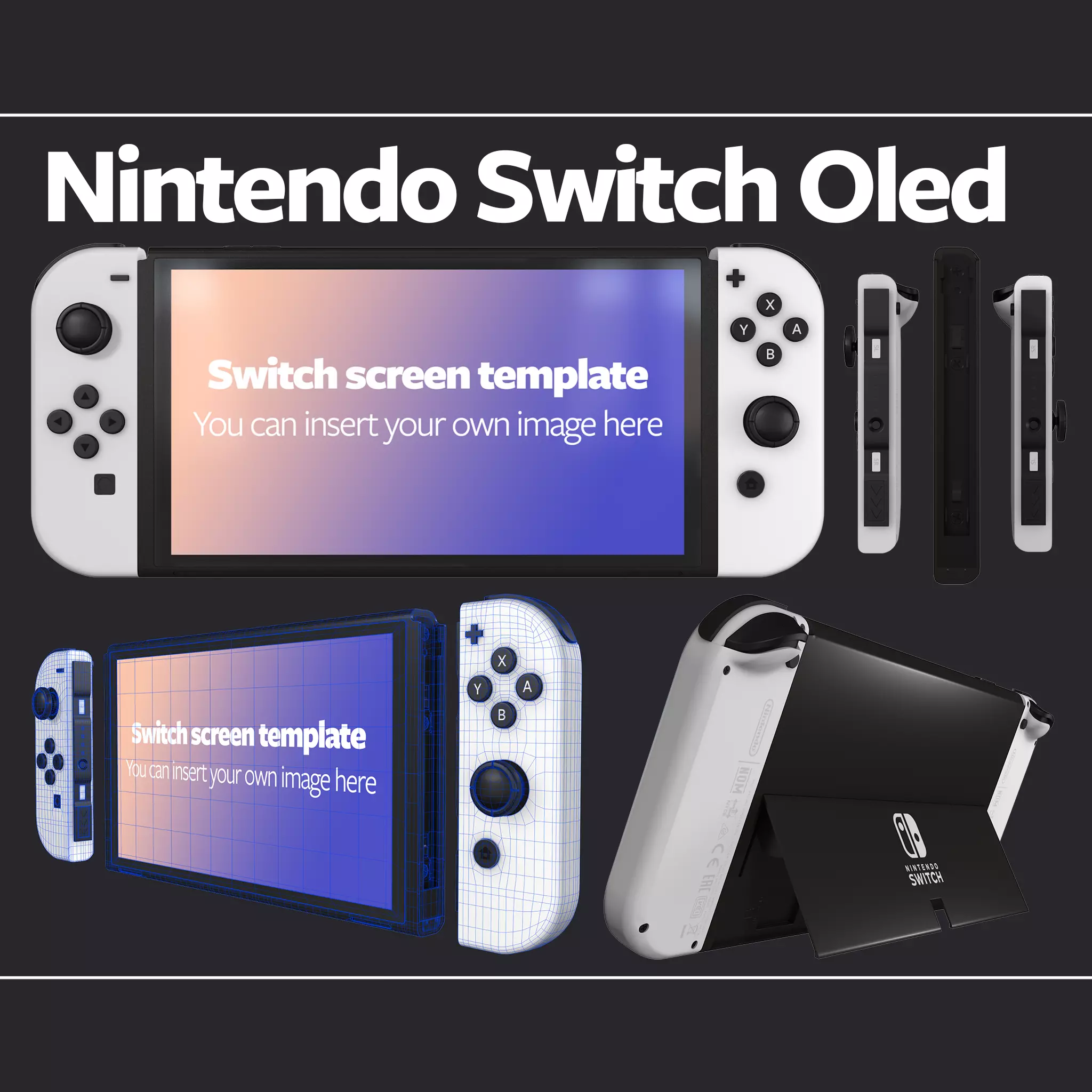 Nintendo switch Oled 3D model_0
