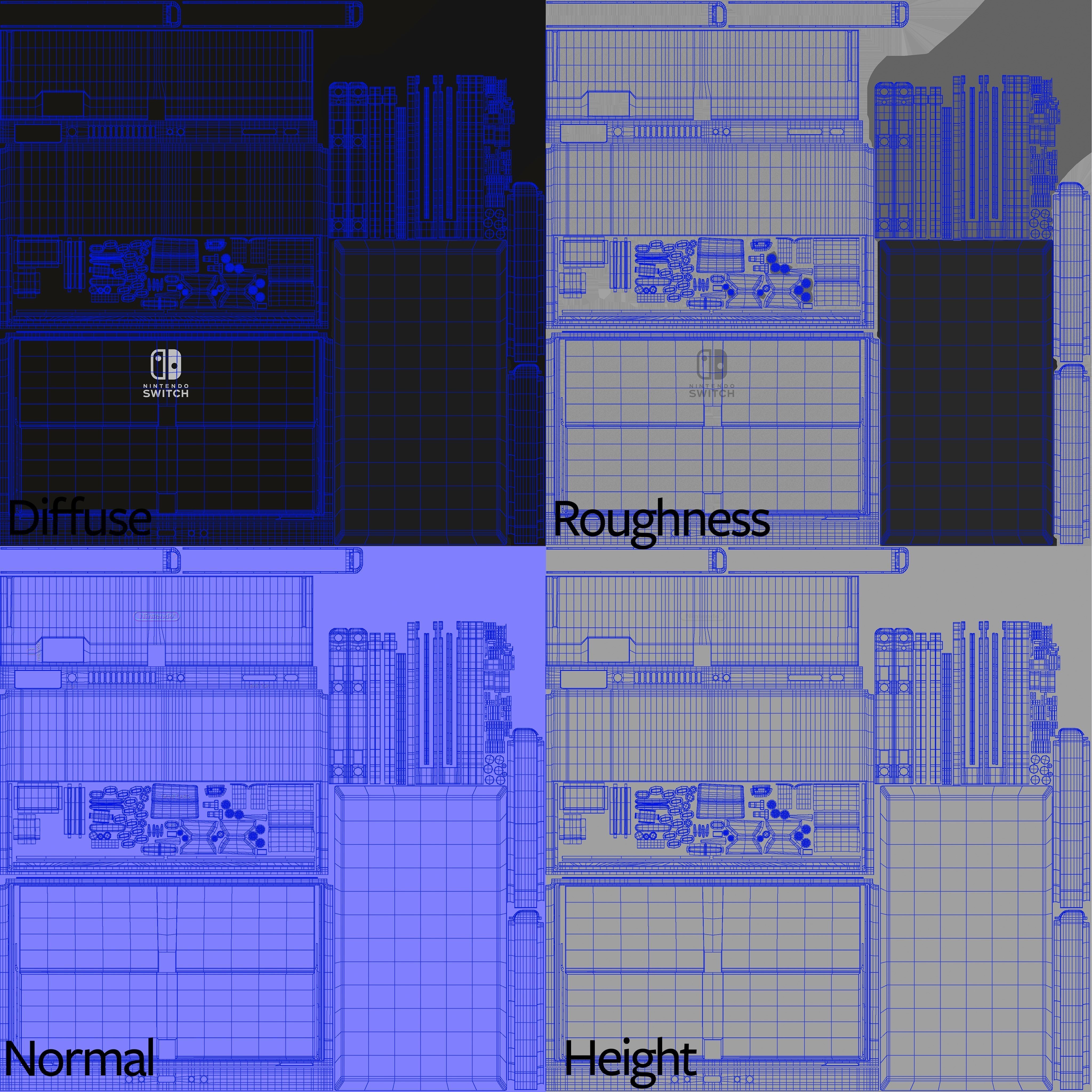 Nintendo switch Oled 3D model_15