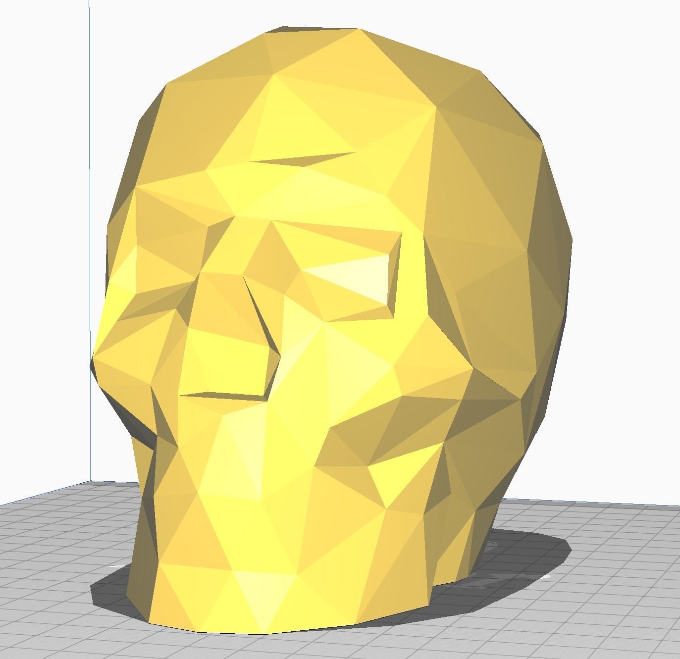 Low Poly Skull Helmet Stand 3D print model_7