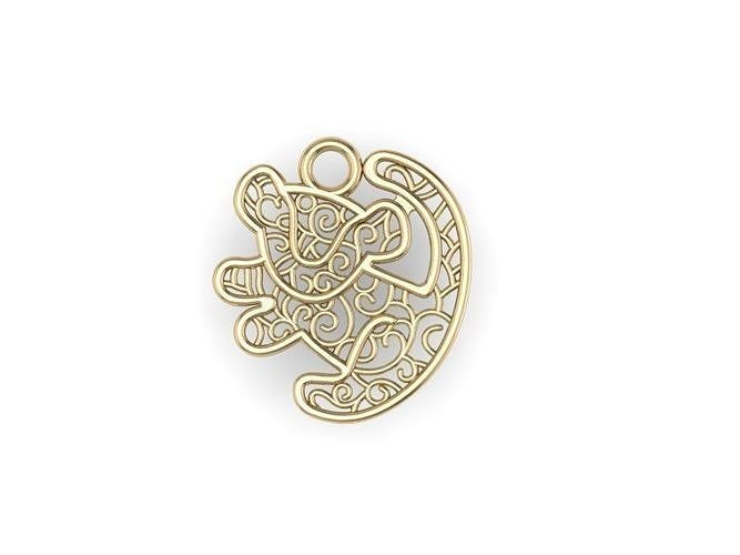 Pendant Simba ready for 3d print 3D print model