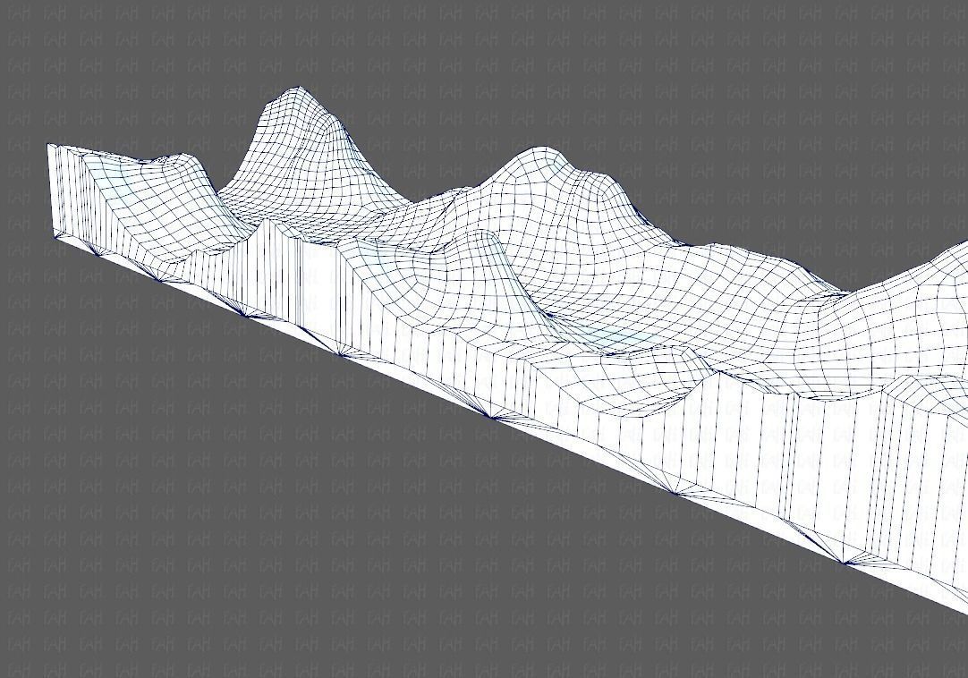 Terrain V03 Low-poly 3D model_32