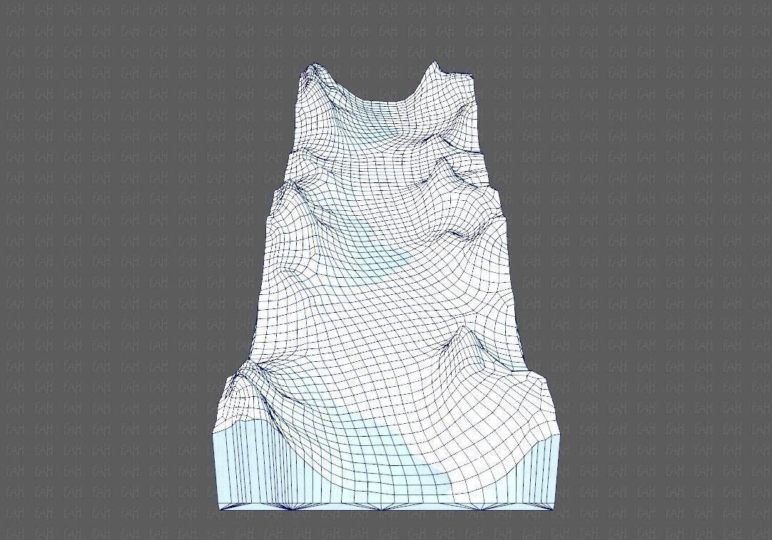 Terrain V03 Low-poly 3D model_11