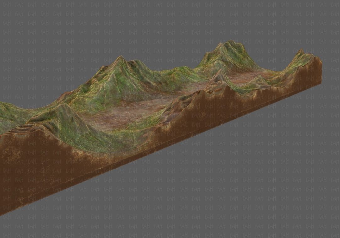 Terrain V03 Low-poly 3D model_18
