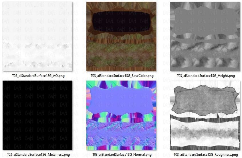 Terrain V03 Low-poly 3D model_42